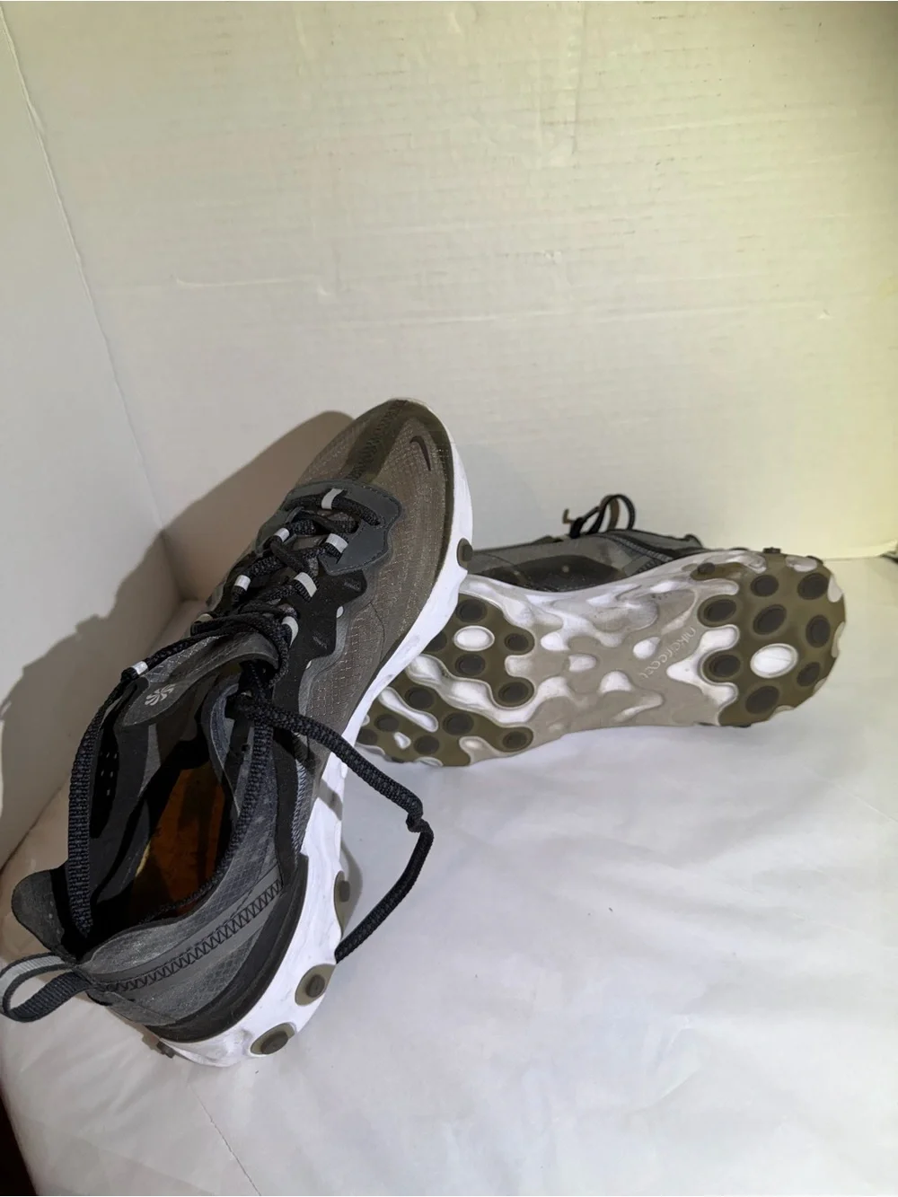 Nike Grey and Black React Element Sneaker